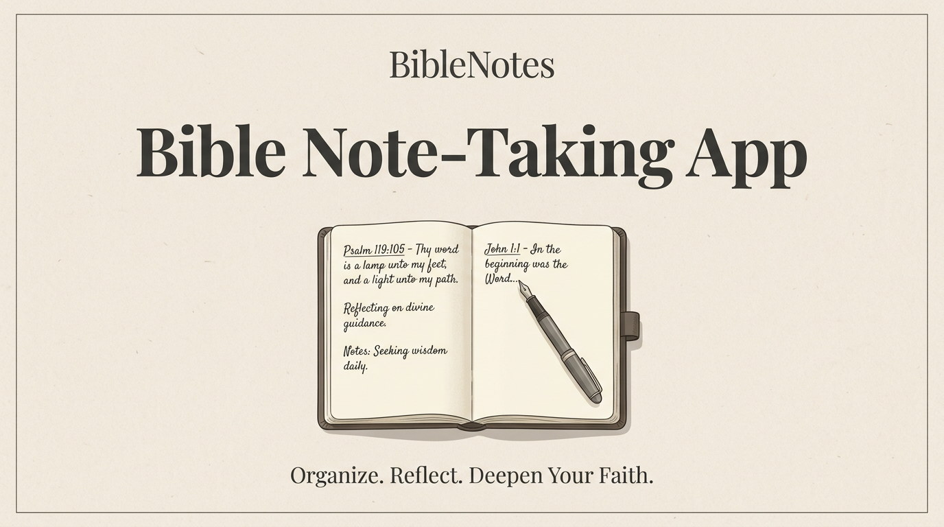 Scripture Notes App Bible Note Taking App | Best Scripture Notes App 2026 | Biblenotes.ai